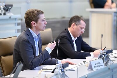    Министр культуры и туризма Московской области Василий Кузнецов на совещании губернатора Московской области Андрея Воробьева с руководящим составом правительства Московской области и главами городских округов © Антон Чернов, «Подмосковье Сегодня»