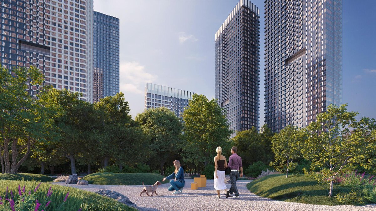 Квартал Upside Towers. Визуализация