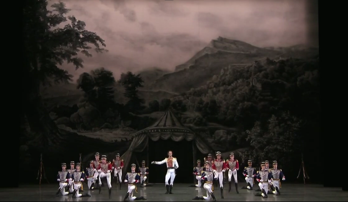 Кадр из трансляции балета 