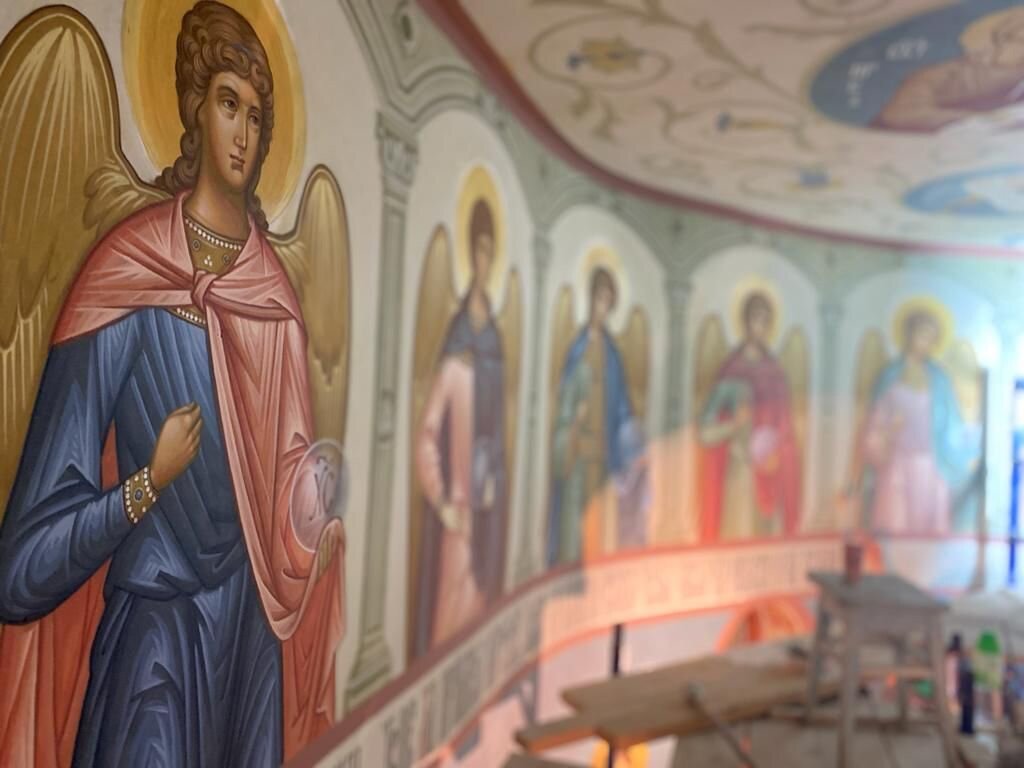 Роспись храма Благовещения Пресвятой Богородицы в г. Актау Республики Казахстан. Работа мастерской "Палехский Иконостас"