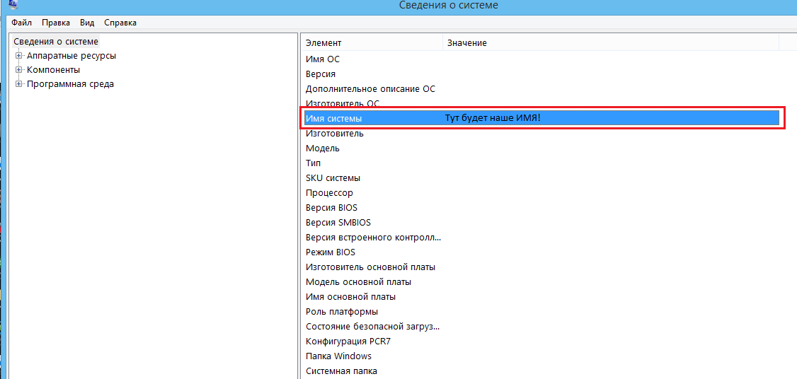 1. Нажимаем WIN+R, пишем "msinfo32" и смотрим наше имя системы.

2. Заходим в Панель управления - Центр управления сетями и общим доступом - Изменение параметров адаптера.