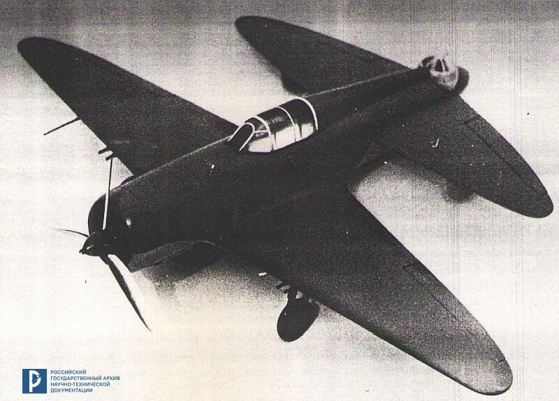 Штурмовик Ш-тандем (Тандем-МАИ), разработанный П.Д. Грушиным в 1937 г. Б/д. РГАНТД. Ф. 211. Оп. 3-10. Д. 5. Л. 50.