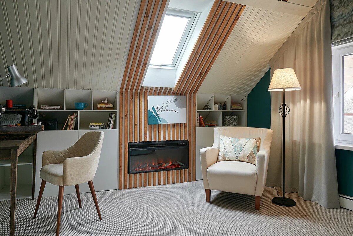 Мансардная спальня