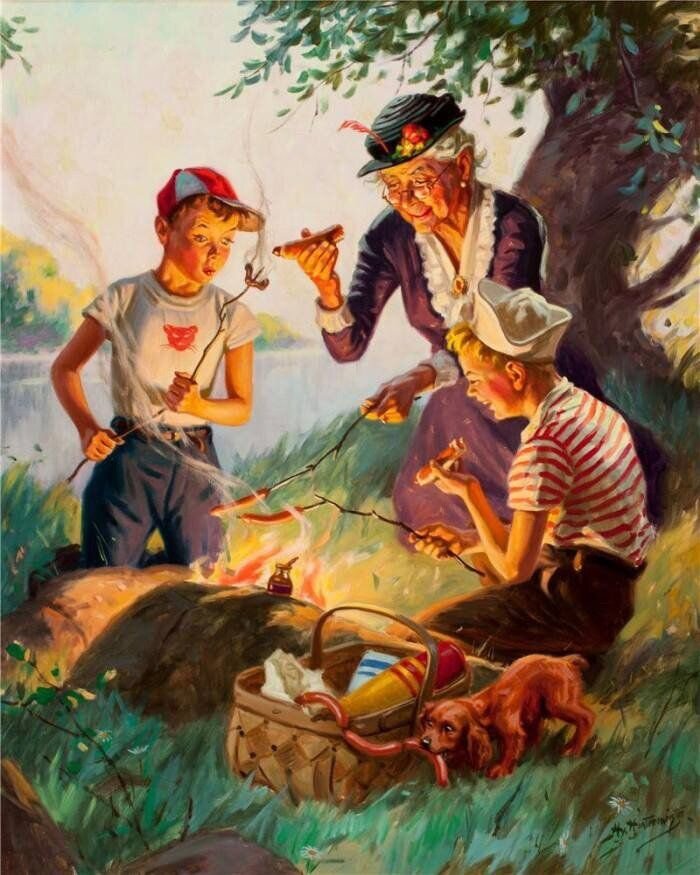 открытка американского художника Генри Гинтермейстера