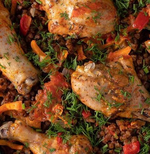 Гречка с курицей