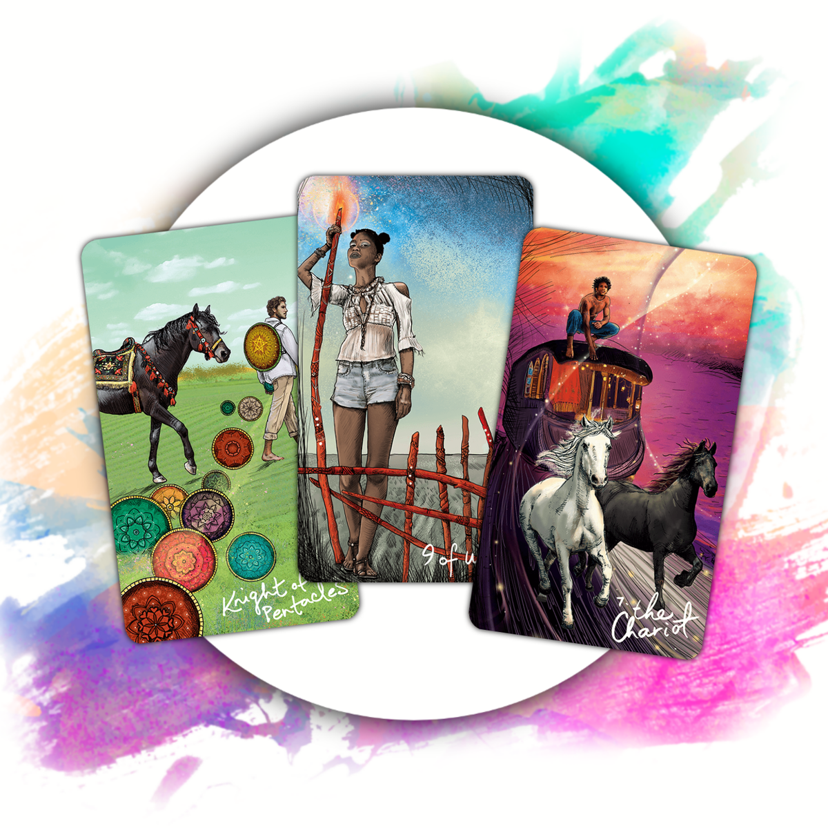 Для иллюстрации расклада я использую репродукции колоды Таро Светлого Провидца