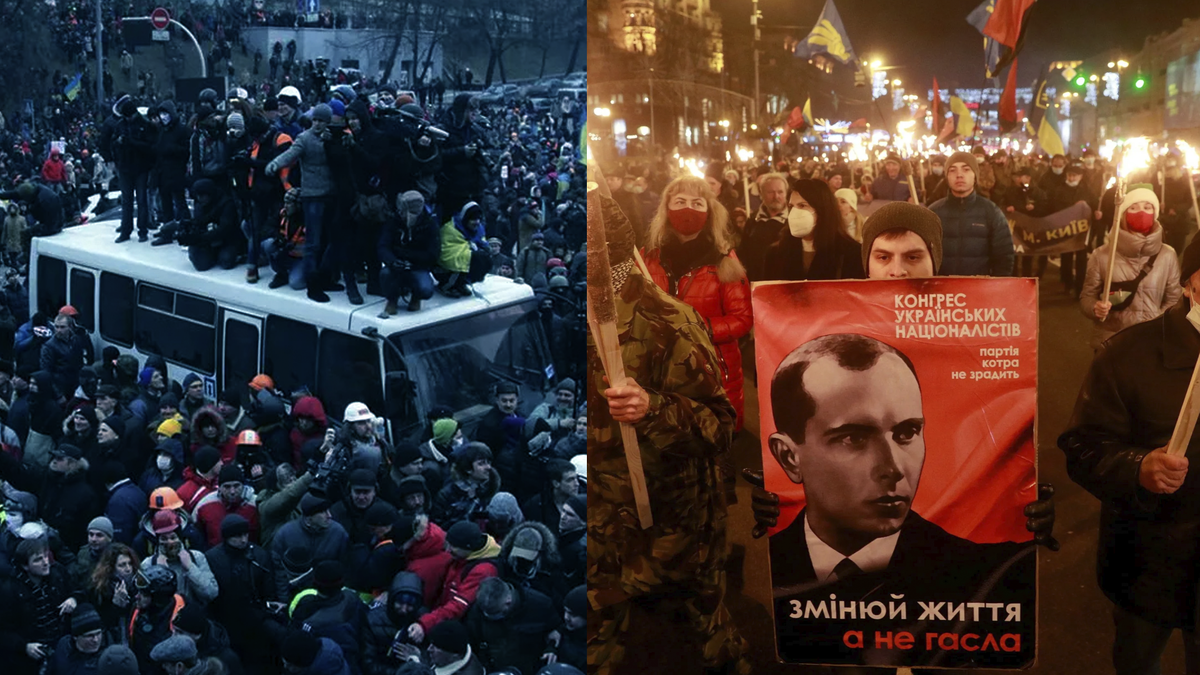 Евромайдан десятилетие. Перешел на сторону украинцев