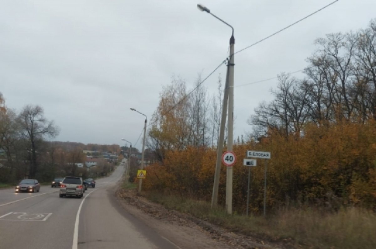    С выпадением снега трасса Тула-Новомосковск встала в пробке под Тулой