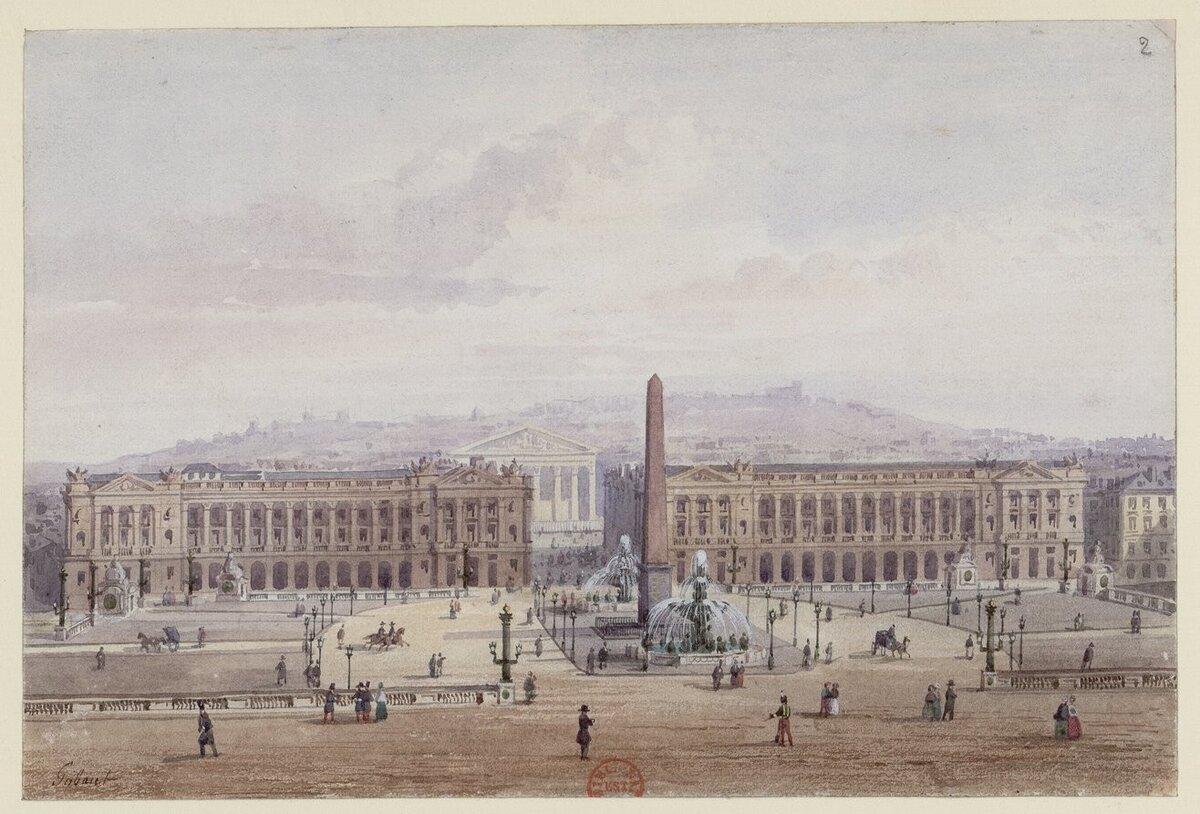 Gobaut Gaspard. Площадь Людовика XV © Bibliothèque nationale de France