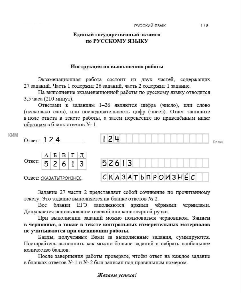 На тест ЕГЭ по русскому нельзя натаскать. Но есть и плохие новости | Этот  беспощадный ЕГЭ по русскому | Дзен