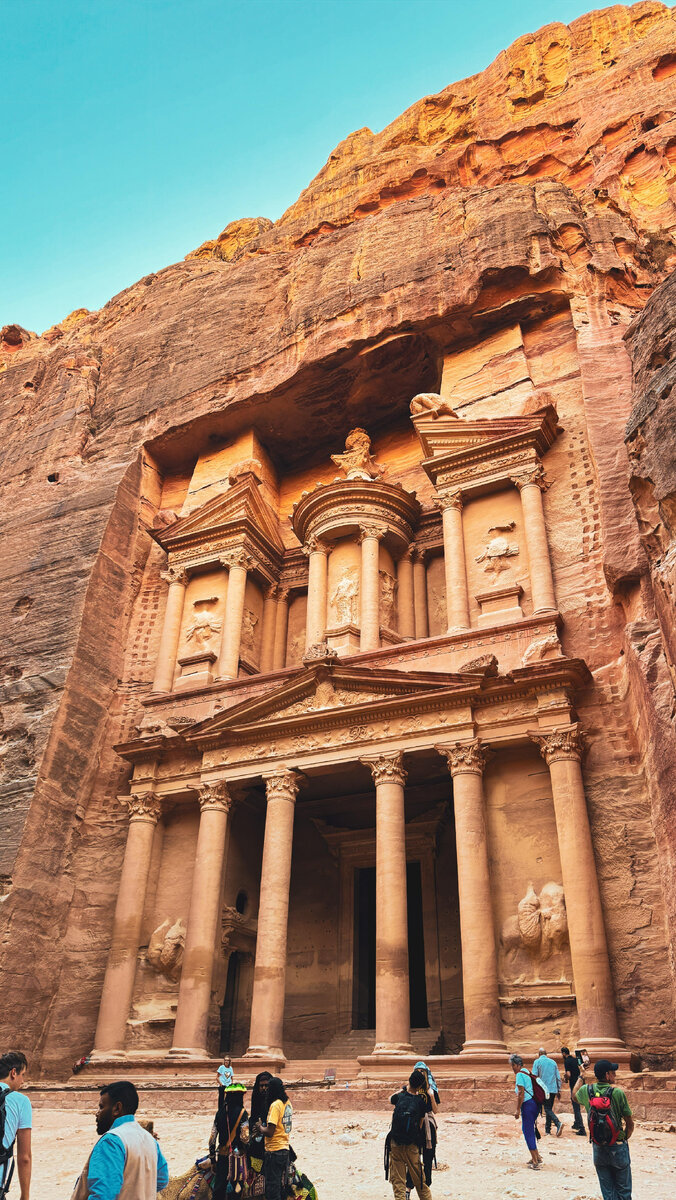 Петра в Иордании, вид на главный вход