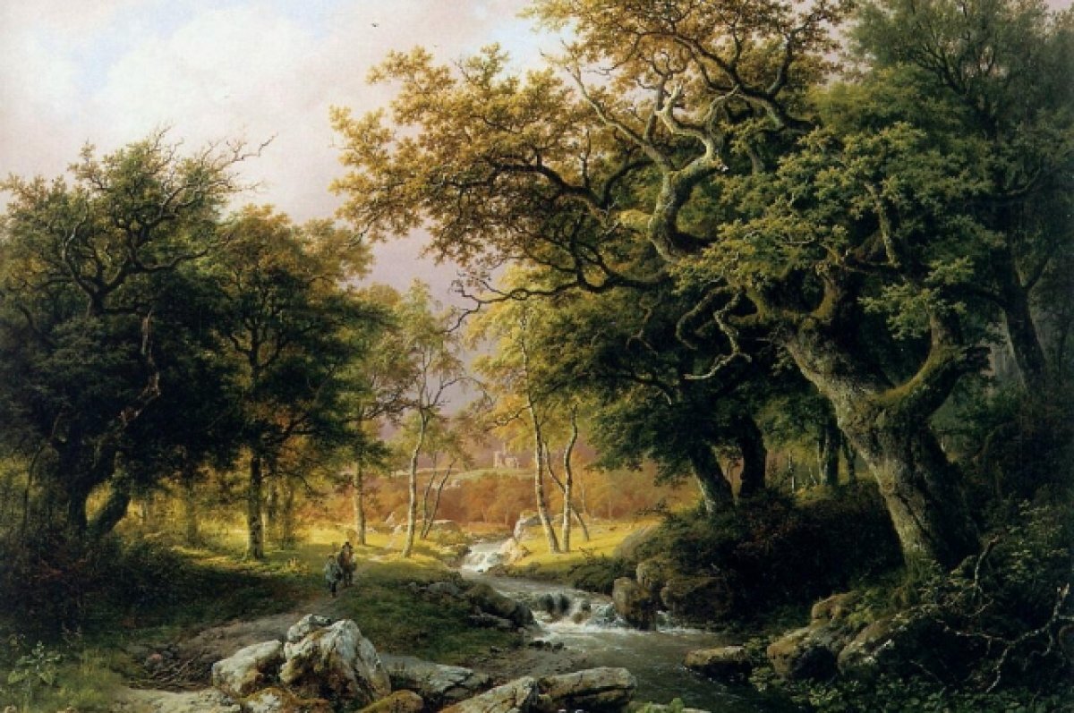    Баренд Корнелис Куккук - «Лесной пейзаж».