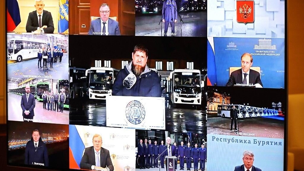     Рамзан Кадыров в режиме видеоконференции. Источник: kremlin.ru Автор фото: Пресс-служба Кремля