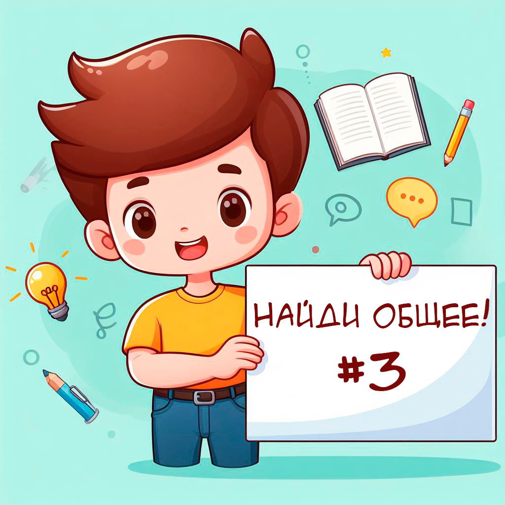 Найди общее №3 - мини-задания в статья