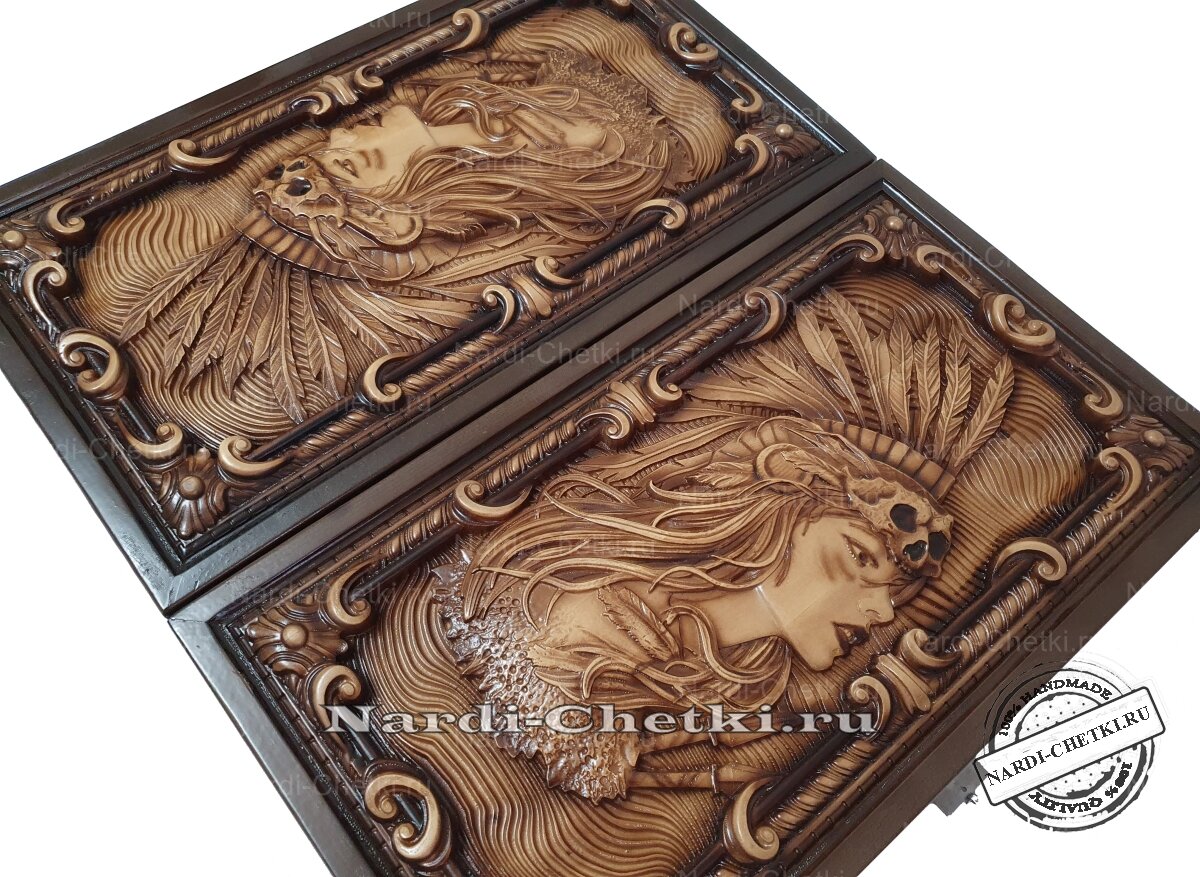 Нарды резные "Прайд"