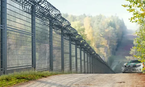 Забор на границе с Финляндией, часть нового Железного занавеса, которым закроют всю  Европу.