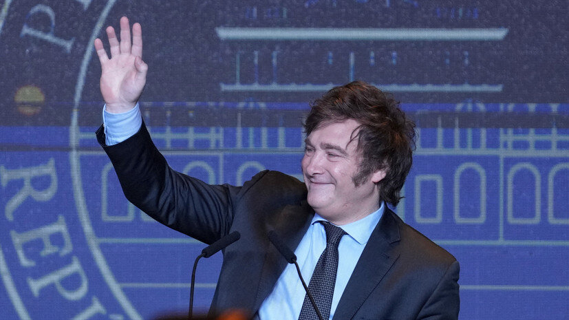     Новый президент Аргентины Хавьер Милей AP Natacha Pisarenko