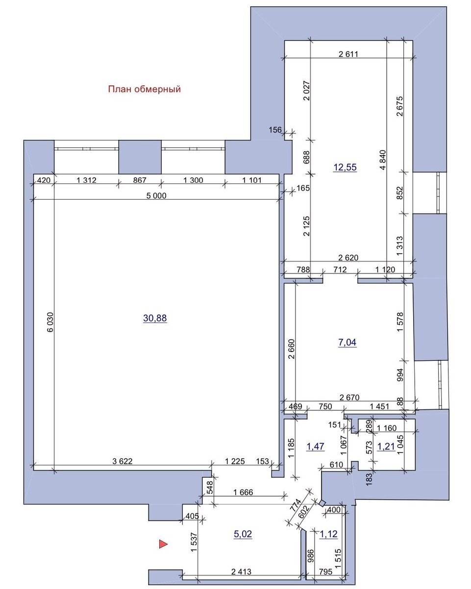 Исходная планировка