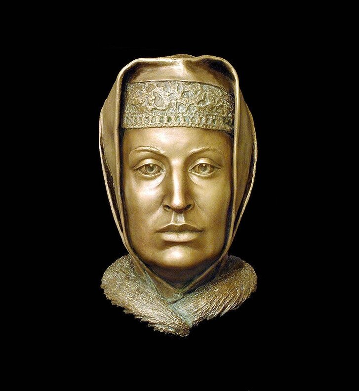 Княгиня Московская Софья Фоминична Палеолог (ок. 1455 - 07 апреля 1503), бабушка Ивана Грозного (пластическая реконструкция по черепу).