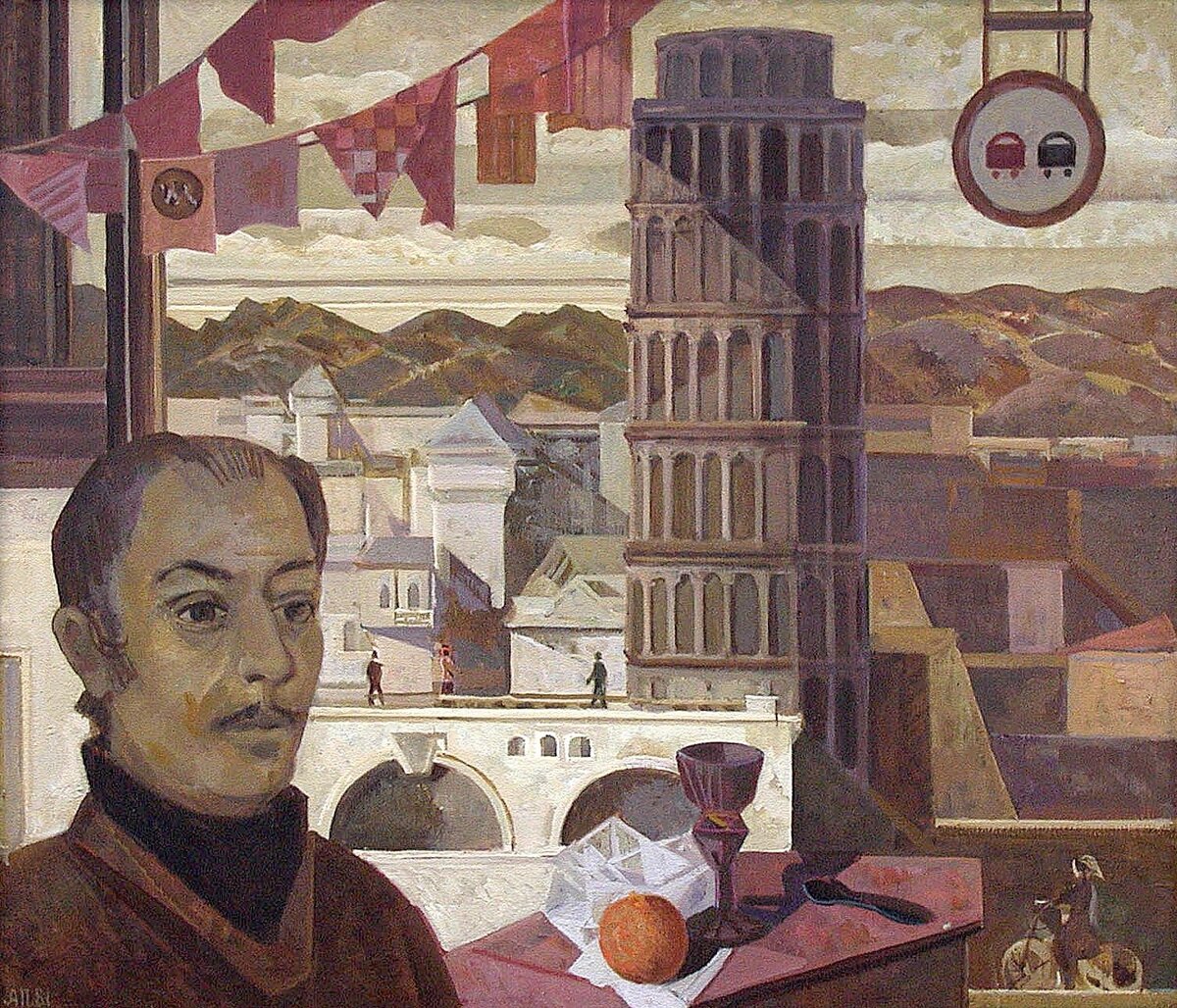 А.В. Пантелеев. Автопортрет. 1981. Холст, масло. Вологодская областная картинная галерея