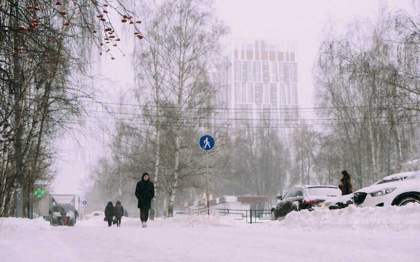    Снегопады в Ижевске могут продлиться до понедельника