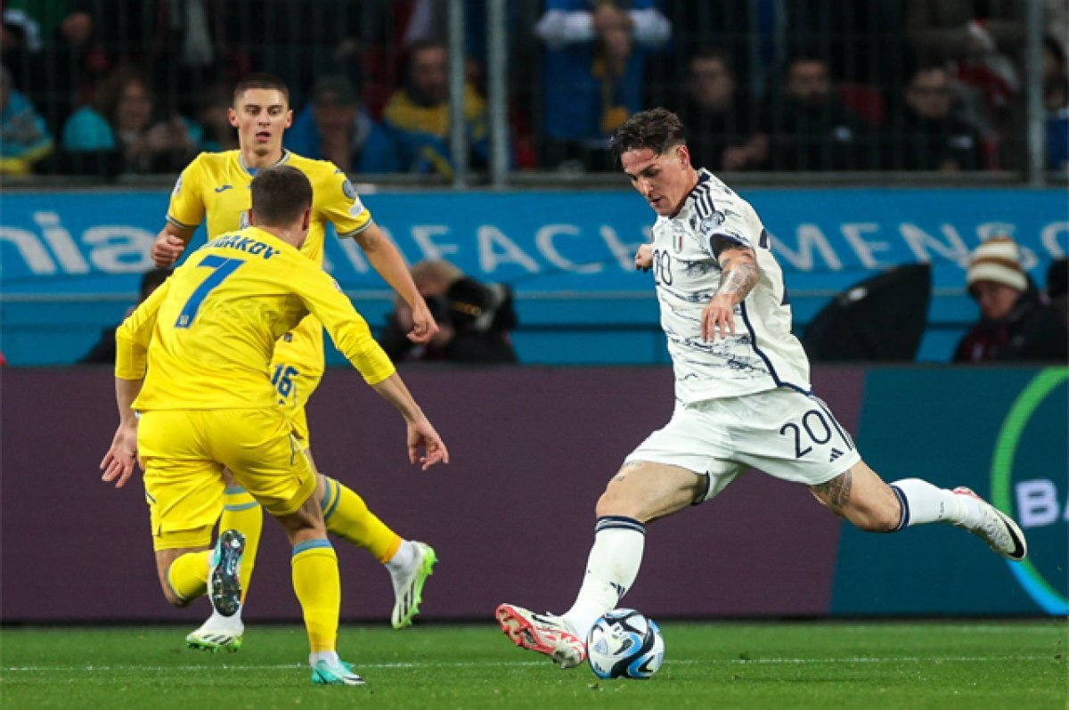    Квалификационный матч на Евро-2024 между Италией и Украиной