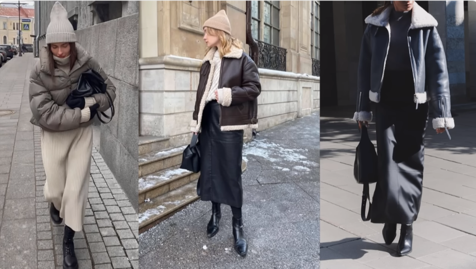 Зимний Образ С Платьем фото 13