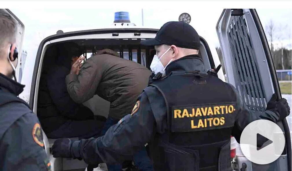 Работают финские пограничники