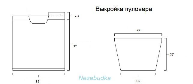 Выкройка джемпера