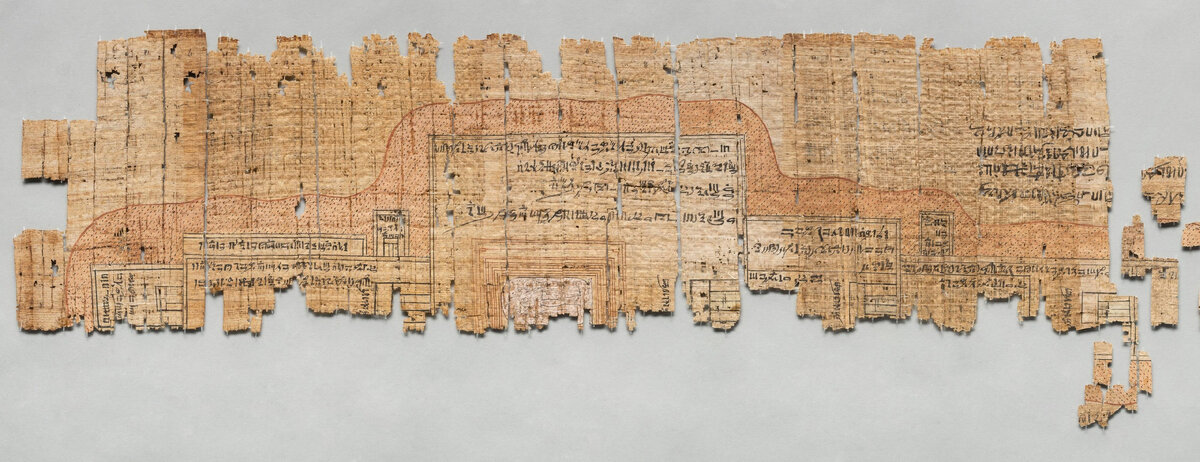 Туринский папирус с планом гробницы Рамсеса IV.