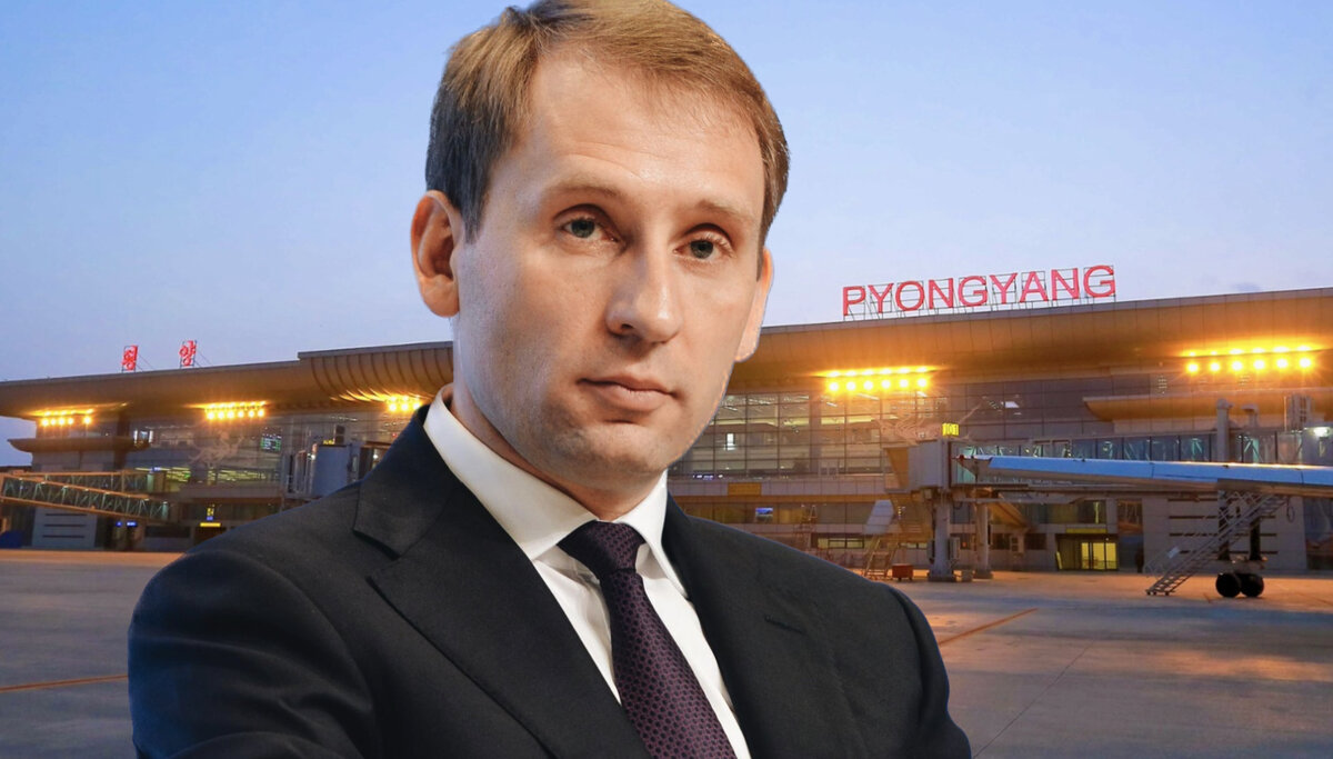 Александр Козлов прибыл в Пхеньян. Коллаж автора. Фото для коллажа взяты из открытых источников Яндекс картинки.