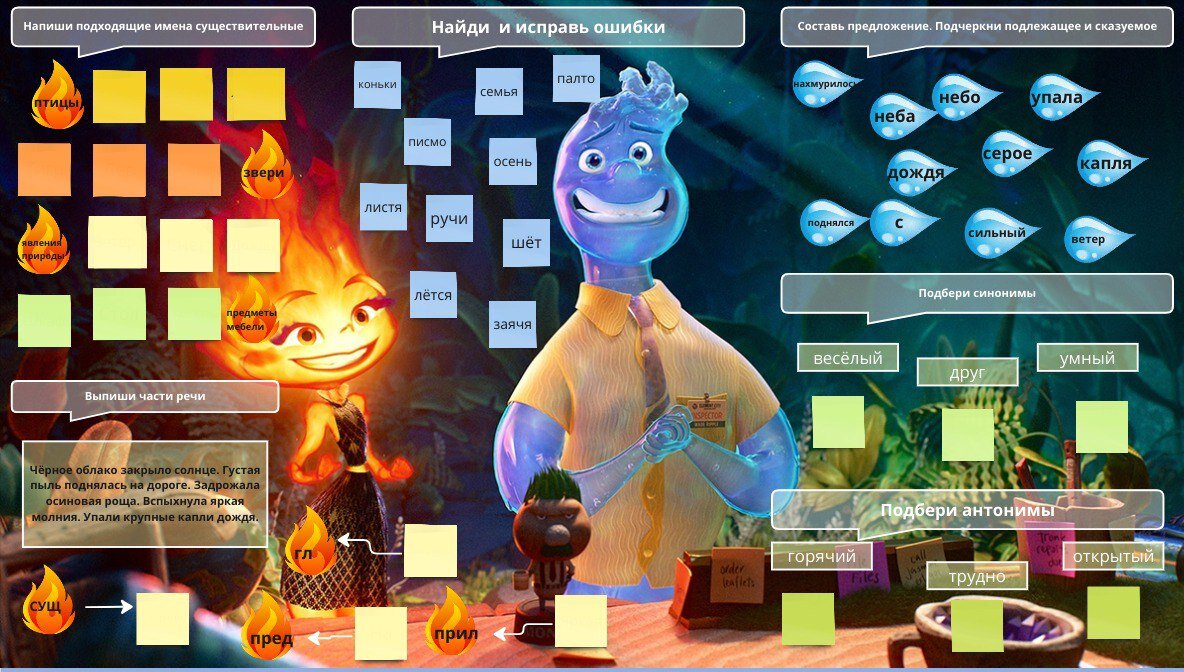 Моя разработка. Занятие для ученика 3 класса по русскому языку.