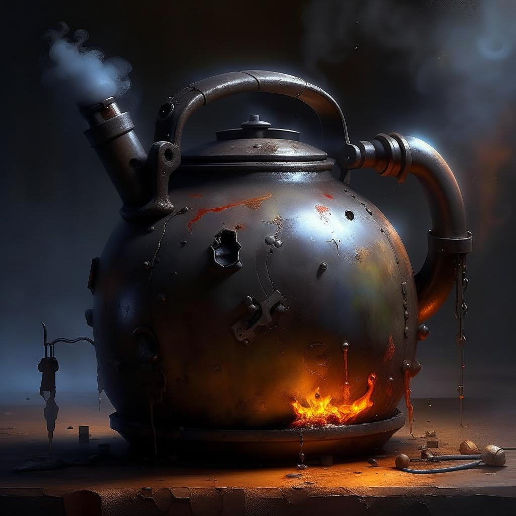 сгоревший чайник