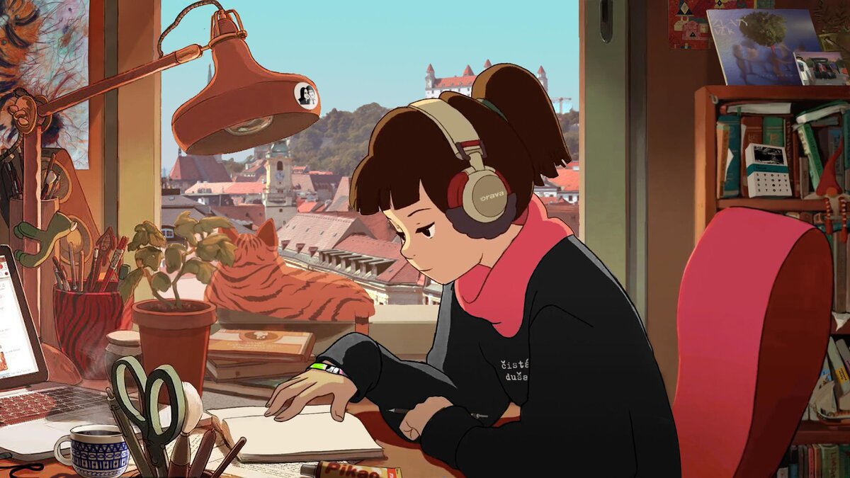 Lofi Girl - обложка одного из видео, изображение с Youtube