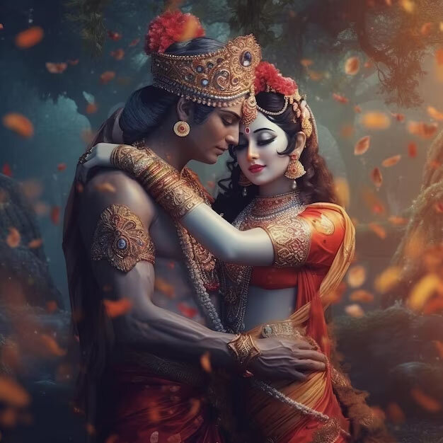 Кришна и Радха. Изображение: Freepik