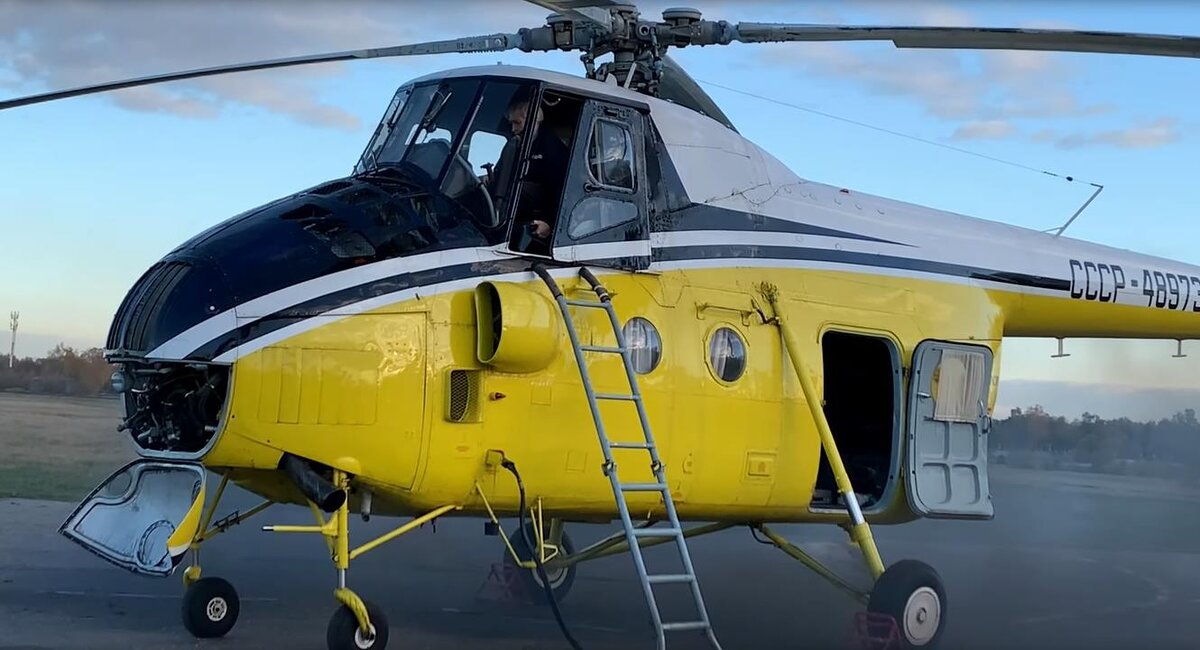 Ми-4 в момент запуска