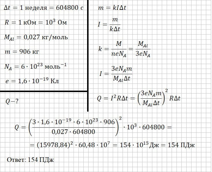 Решение и ответ