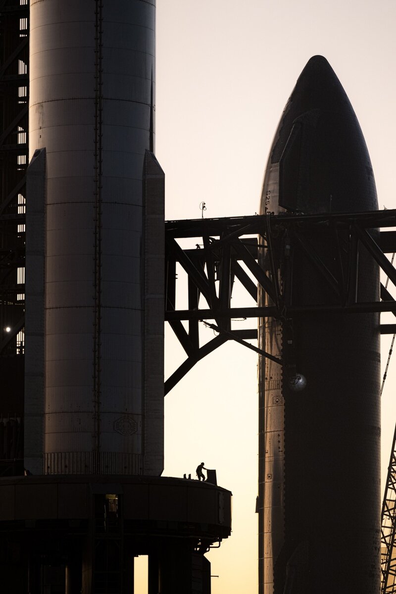 Фотография, опубликованная Илоном Маском накануне ноябрьских испытаний.