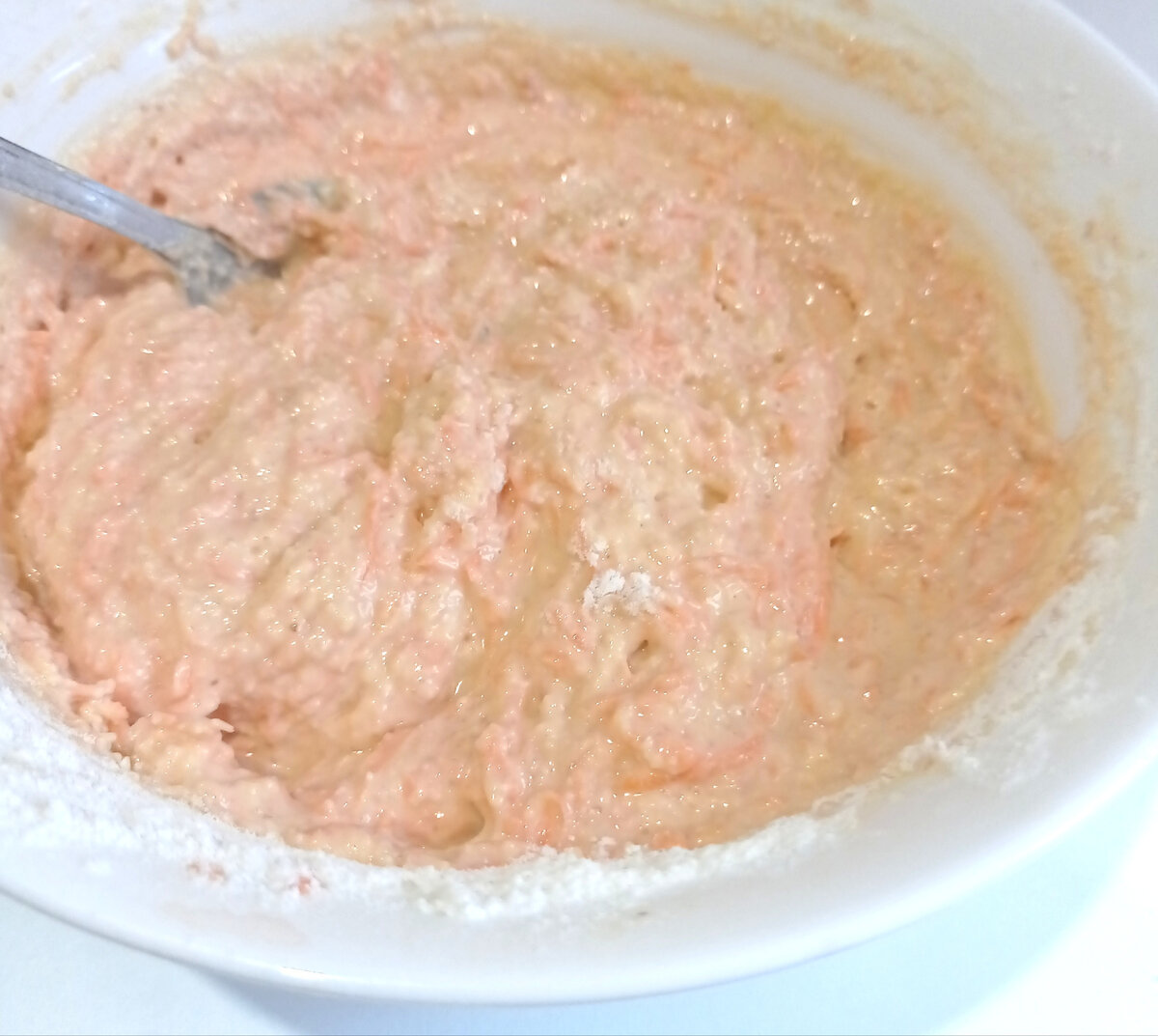 Вот такая смесь получилась,как густая сметана