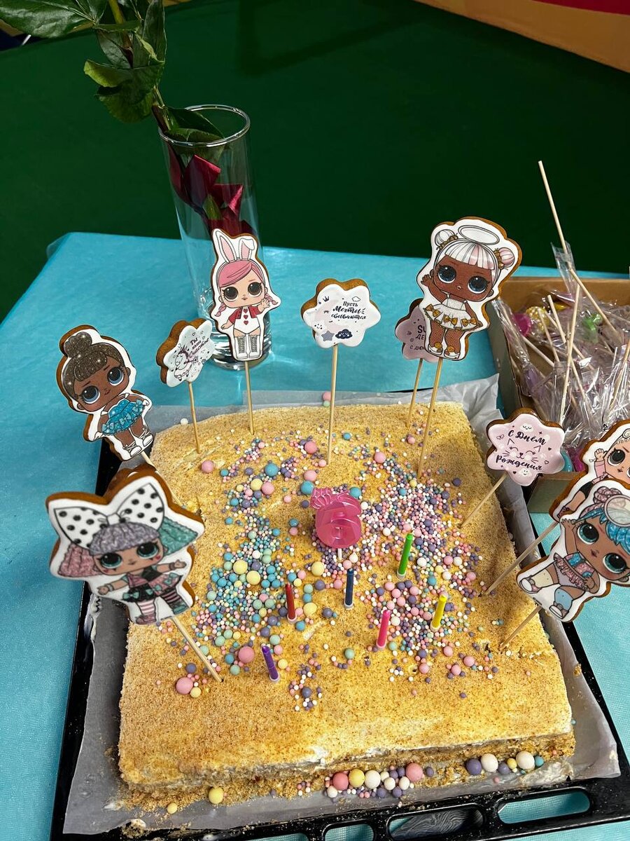 Торт на день рождения внучки. Фото от автора
