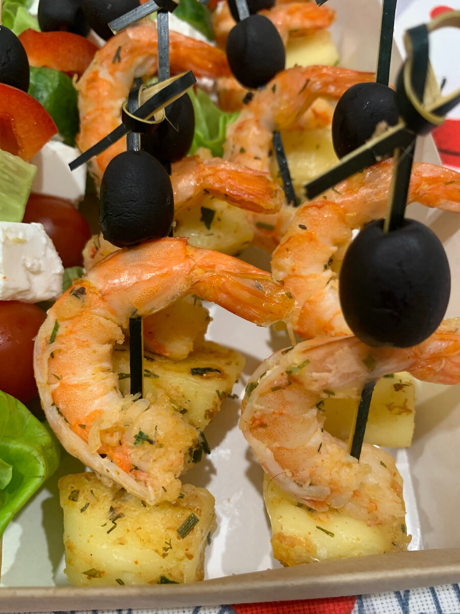 Креветки на сыре