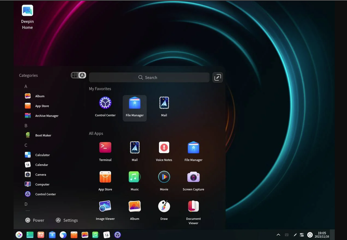 Deepin Desktop