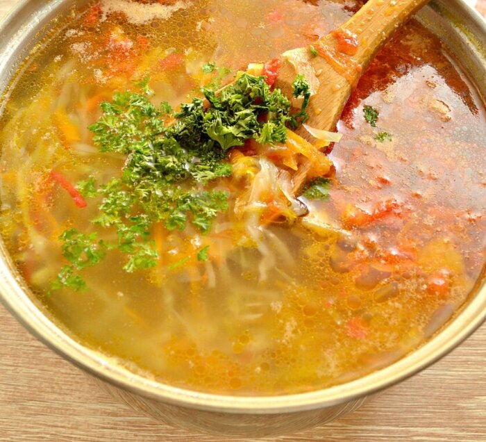 Вкусные щи.