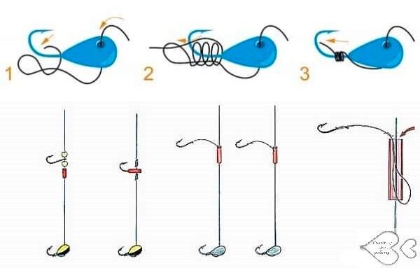 Как правильно привязать мормышки 2 штуки на зимнюю удочку