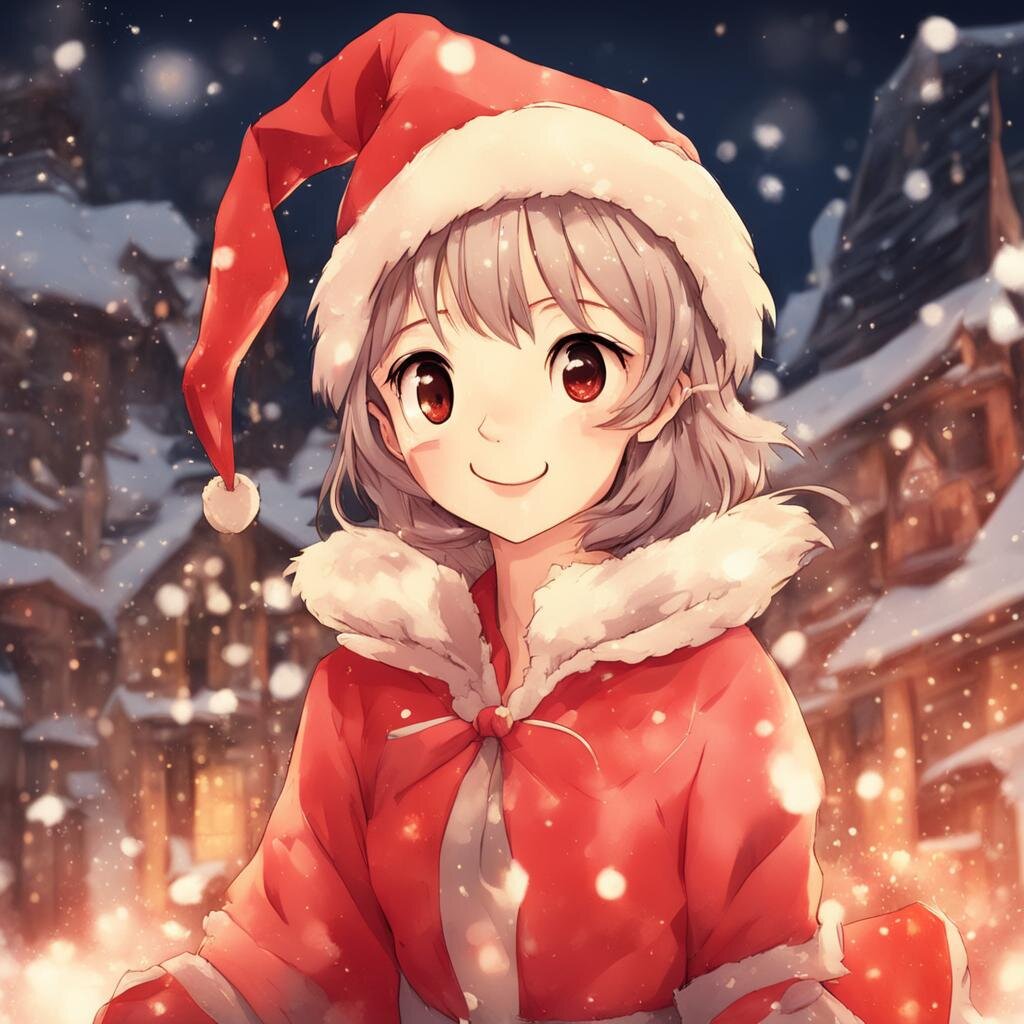 Новогодние картинки Аниме