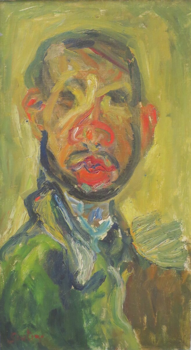 ▪️Хаим Сутин "Автопортрет", 1920–1921. Эрмитаж, Гл. Штаб, Петербург.