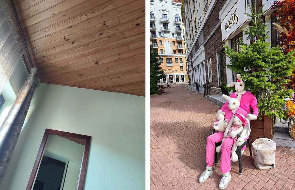 Многим кажется, что отдохнуть на горнолыжных курортах Красной Поляны - удовольствие не из дешевых! На самом деле это не так. Можно снять недорогой отель и питаться в гипермаркетах «Перекресток», где есть своя кулинария. Фото предоставлено героем статьи
