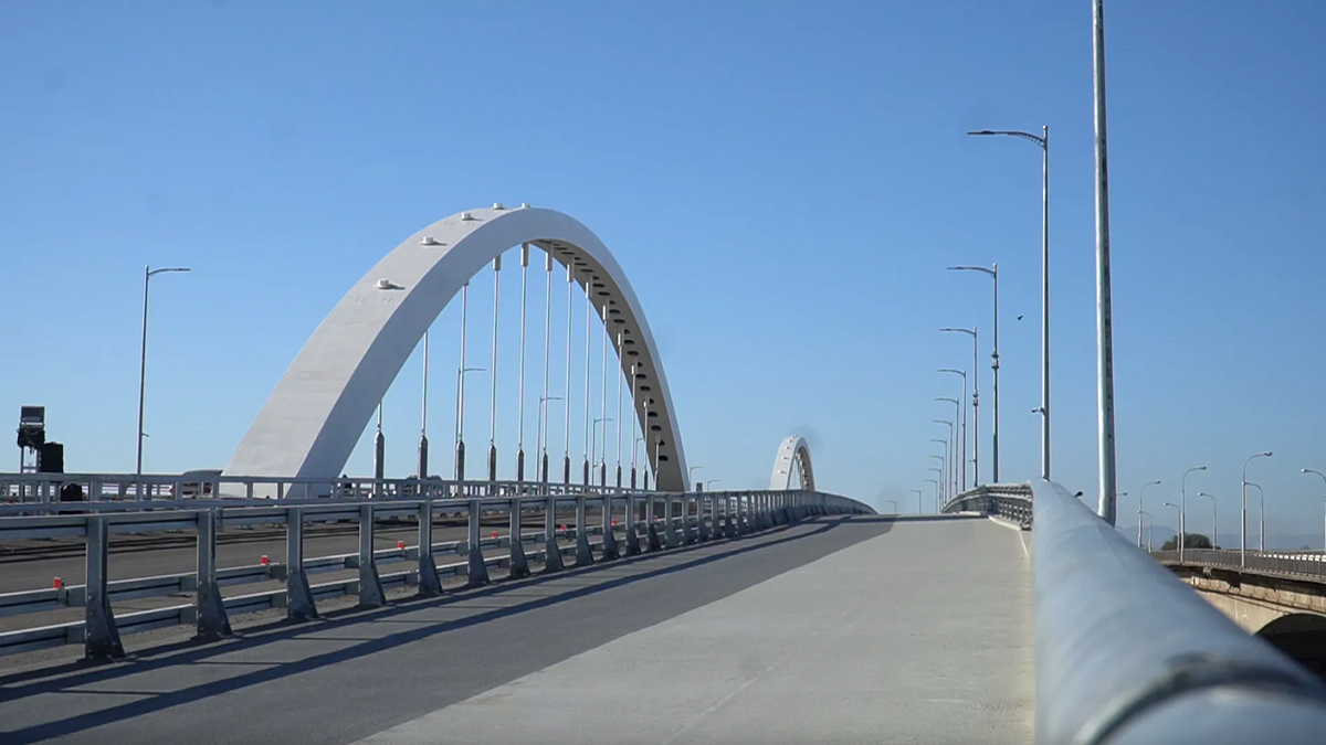    Названа дата запуска дублёра Яблоновского моста. Фото: телеканал «Краснодар»