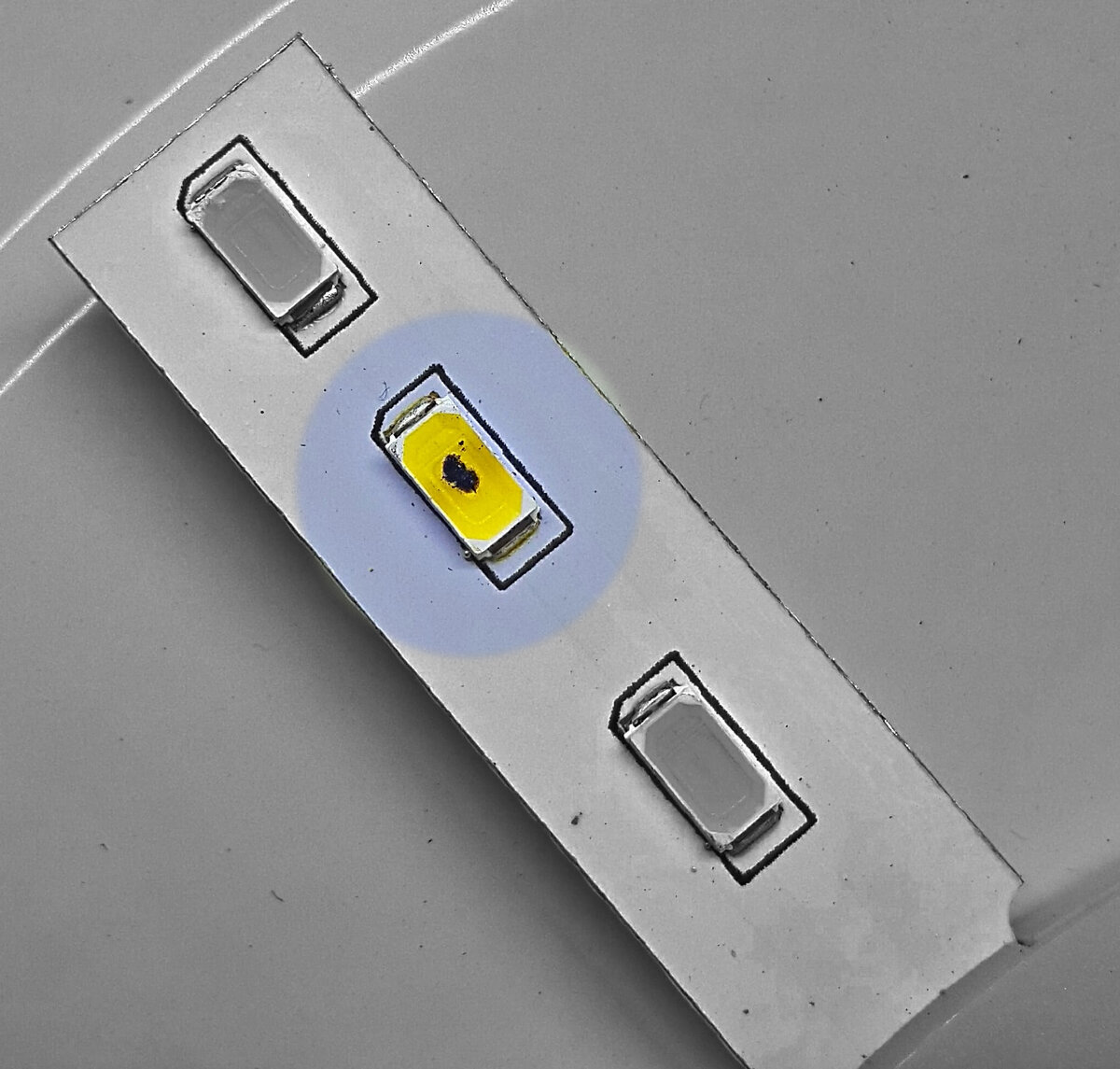 Сгоревший светодиод в светодиодном модуле