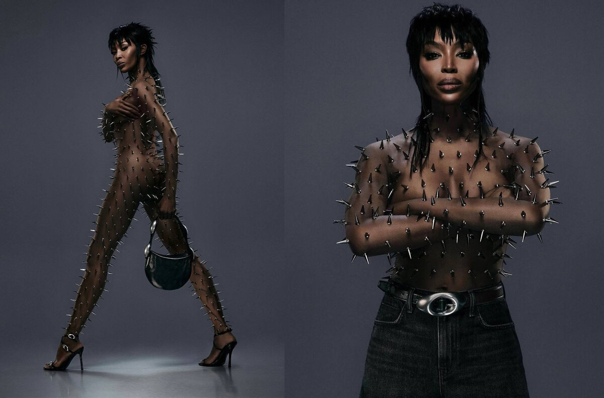 Наоми Кэмпбелл в кампейне Alexander Wang Resort 2024